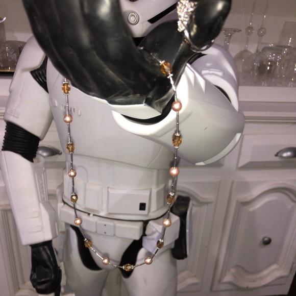 Lia Sophia Necklace and Ring set Browns - Picture 4 of 6